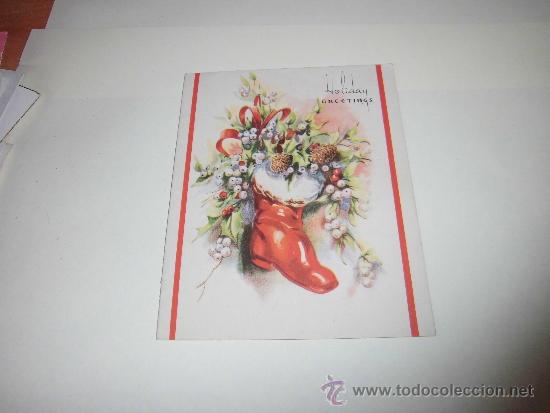 Postais: TARJETA HOLIDAY GREETINGS   1955