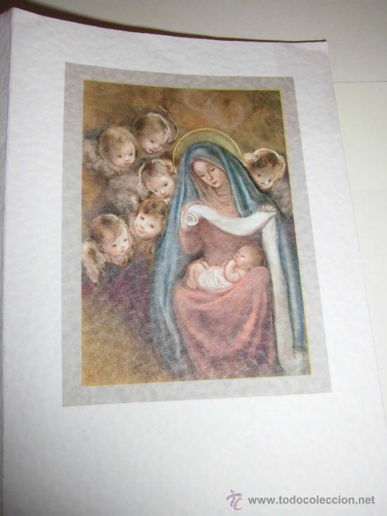Postkarten: TARJETA NAVIDE&Ntilde;A  VIRGEN CON NI&Ntilde;O RODEADOS DE ANGELES
