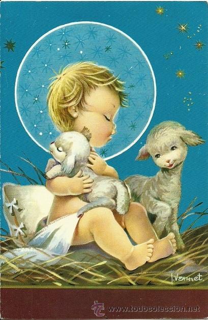 Postkarten: 0852E - EDICIONES CyZ SERIE 3425.23.C - DIPTICA 16X10,5 CM - ILUSTRA VERNET