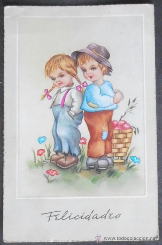 Postcards: (6797)FELICITACION NAVIDE&Ntilde;A 13.58.5 CM APROX,NI&Ntilde;OS,CONSERVACION