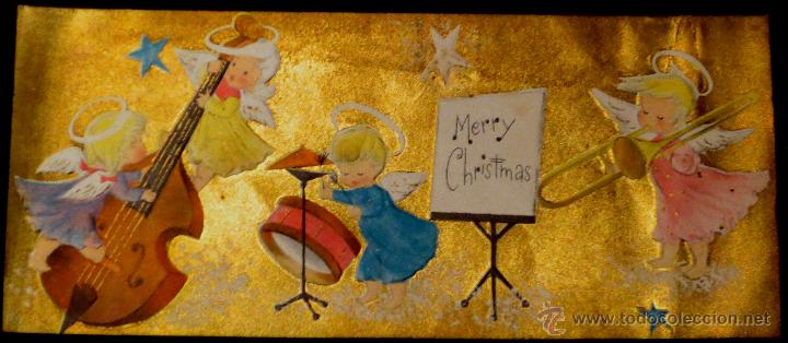 Postais: POSTAL INGLESA NAVIDAD A&Ntilde;OS 60 CON RELIEVE