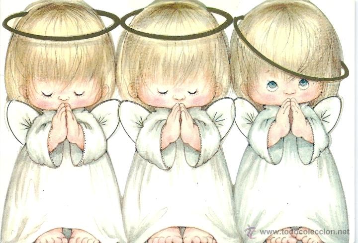 Postales: 4856A - DULCES ANGELITOS - EDIC. HALLMARK S. ANTRD.841 - DIPTICA 17X11,7 CM- RUTH MOREHEAD