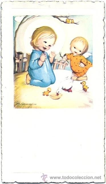 Postcards: 2035G -M. GRANADOS- PRECIOSA TARJETA CON CANTOS TROQUELADOS Y DORADOS -11,5X6,5 CM - NUEVA