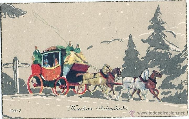 Postkarten: 2060G - HERMOSA POSTAL DE FELICITACI&Oacute;N SERIE 1400.2 - 10,2X6,2 CM
