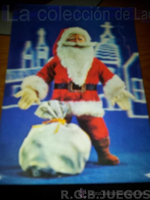 Postales: POSTAL DE NAVIDAD 3D PAPA NOEL - Foto 1