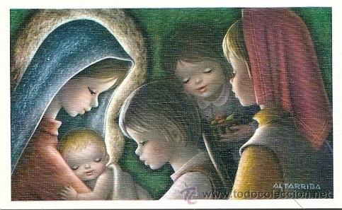 Cartes Postales: 2070L- EDICIONES ANCLA (LT) SERIE 442 - DIPTICA 12,7X7,8 CM - ILUSTRA ALTARRIBA