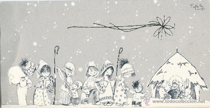 Postais: 2091O - EDICIONES SABADELL - SERIE AVET 3175 - DIPTICA 16,7X8,5 CM - ILUSTRA RAFELA