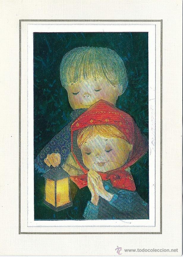 Postais: 2027O - BELLISIMA POSTAL- DIPTICA 15,7X11,2 CM - 3D, TORNASOLADA- DATA 1974 - CASES?