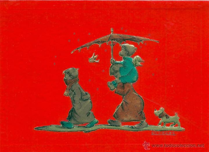 Postais: 2095N - POSTAL EN RELIEVE  EDICI. ORTIZ MME.4 - DIPTICA 15,8X11,5 CM - IMP EN 1960- ILUSTRA BENAGES