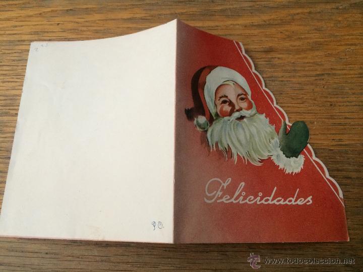 Postales: TARJETA DE FELICITACION NAVIDE&Ntilde;A TROQUELADA - PAPA NOEL - NAVIDAD DE 1932