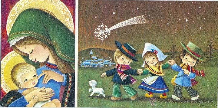 Cartes Postales: 2009S - EDICIONES CYZ SERIE 3434.4.C - DIPTICA, GRANDE 22,4X11 CM- ILUSTRA DI ROSA