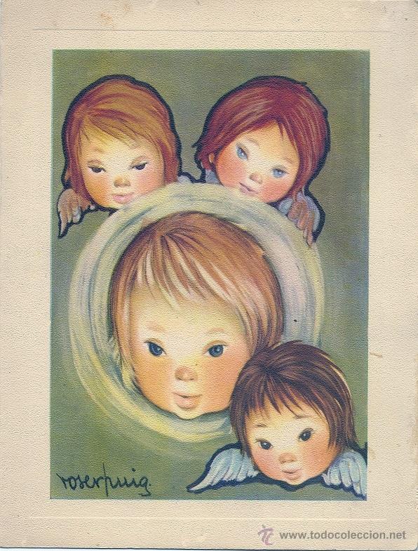 Postcards: 2034S - ROSER PUIG - EDICIONES ORTIZ BLR.2- IMPRESA EN 1960- DIPTICA 20X15 CM