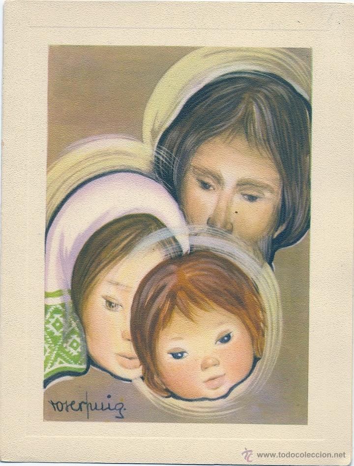 Cartoline: 2035S - ROSER PUIG - EDICIONES ORTIZ BLR.3- IMPRESA EN 1960- DIPTICA 20X15 CM