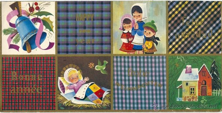 Postales: 2043S - LOS IDIOMAS DE LA NAVIDAD - SIMPATICA POSTAL 23,5X12 CM - Foto 1