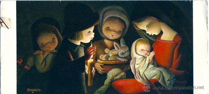 Postcards: 2050S - FERR&Aacute;NDIZ - EDICIONES SUBI S.1598.2 - DIPTICA MUY GRANDE 24,5X11,3 CM - DATA 1966