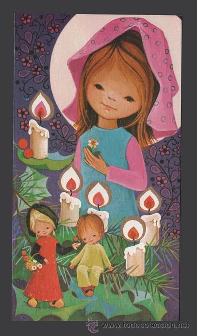 Postcards: 2075S - EDICIONES ORTIZ X604 - DIPTICA 21.5 x 11.5 CM - ILUSTRA MARIA