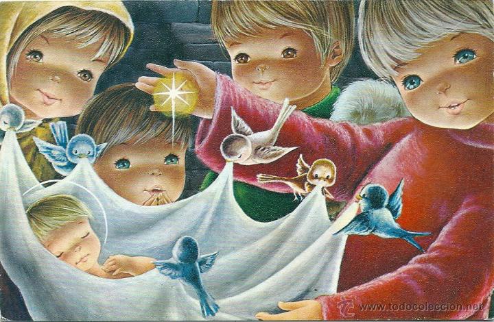 Postcards: 2081S - EDICIONES CYZ SERIE 3687.174.A -DIPTICA 20X13 CM- PRECIOSA POSTAL ILUSTRA CASES?