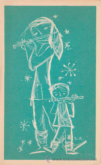 Postales: felicitacion de Navidad (azul) - Foto 1
