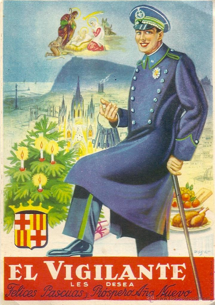 Postkarten: 2004V -EL VIGILANTE- FELICITACION NAVIDE&Ntilde;A- 13,8 X9,8 CM &ndash; EDIC. S. SUBIAS &ndash; POESIA EN REVERSO ZSOLT