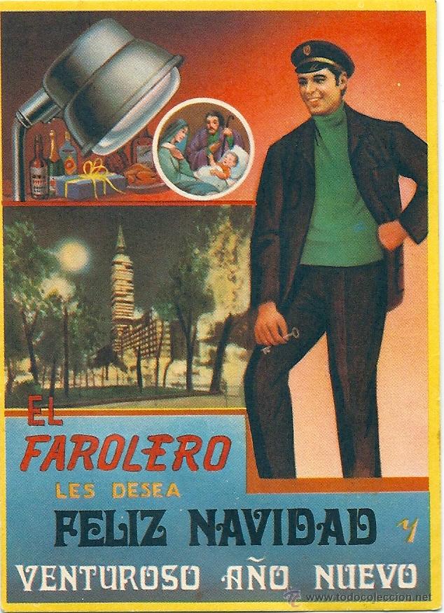 Postales: 2017V - EL FAROLERO - FELICITACION NAVIDE&Ntilde;A 11X7,3 CM - 1972
