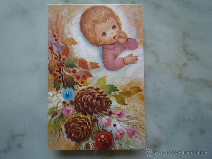 Postales: Felicitaci&oacute;n Navidad CyZ C.y Z. *el Ni&ntilde;o Jes&uacute;s se chupa el dedo* / Ilustra NURIA BAR&Oacute; / A&ntilde;os '80