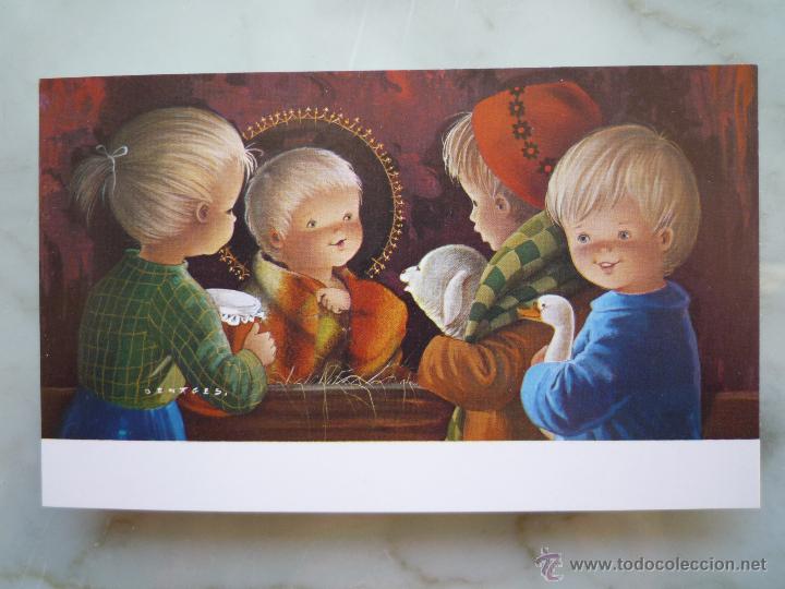 Postales: Felicitaci&oacute;n Navidad CyZ C.y Z. *Ni&ntilde;o Jes&uacute;s con sus amiguitos* / Ilustra BENAGES / A&ntilde;os '80