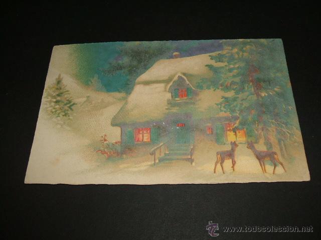 Postales: POSTAL PAISAJE DE NAVIDAD - Foto 1