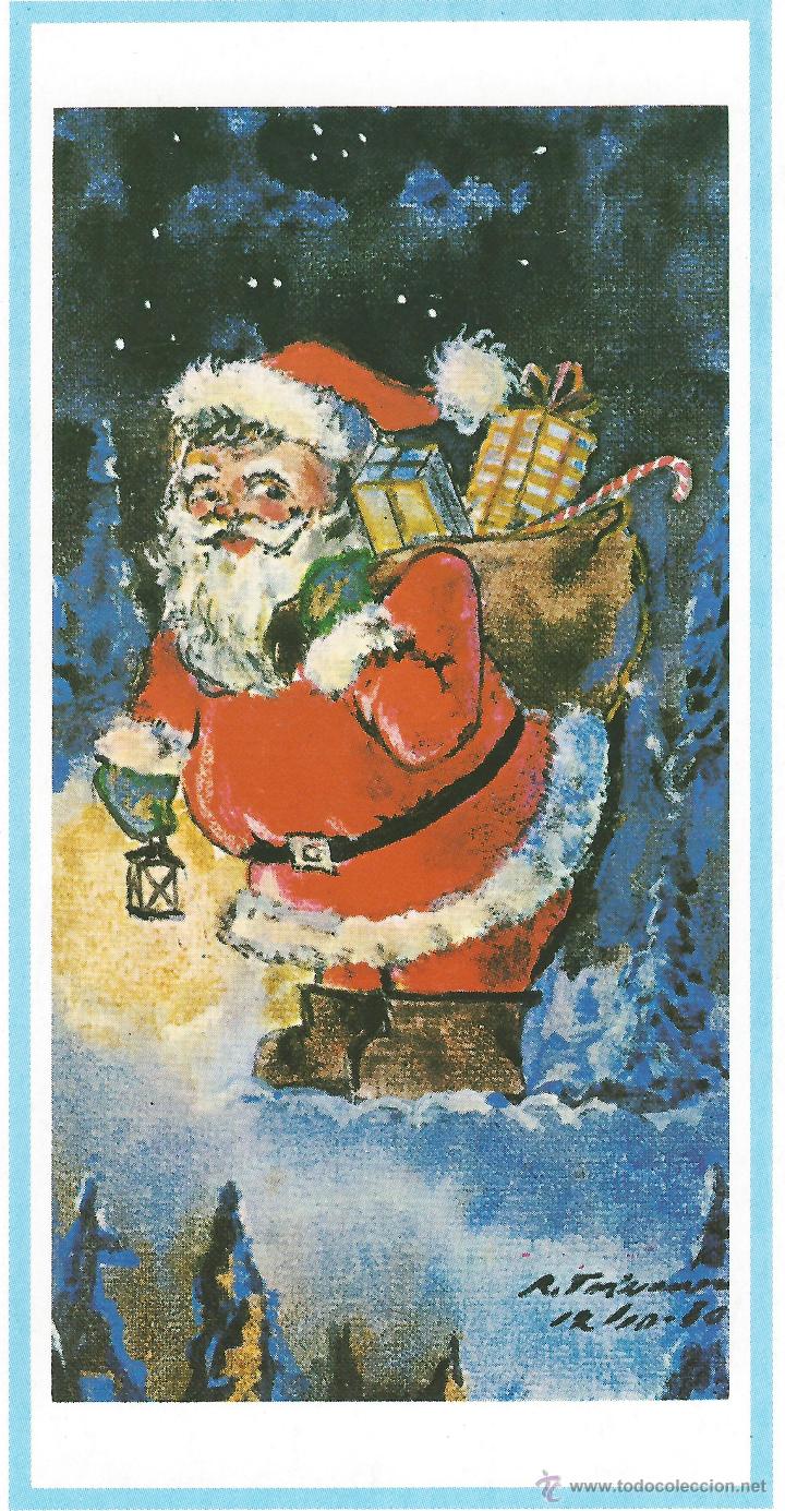 Postales: PAPA NOEL PINTADO CON LA BOCA 1984