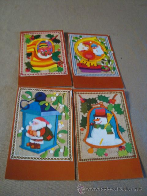 Postais: LOTE DE 8 POSTALES NAVIDAD A&Ntilde;O 70 APROX