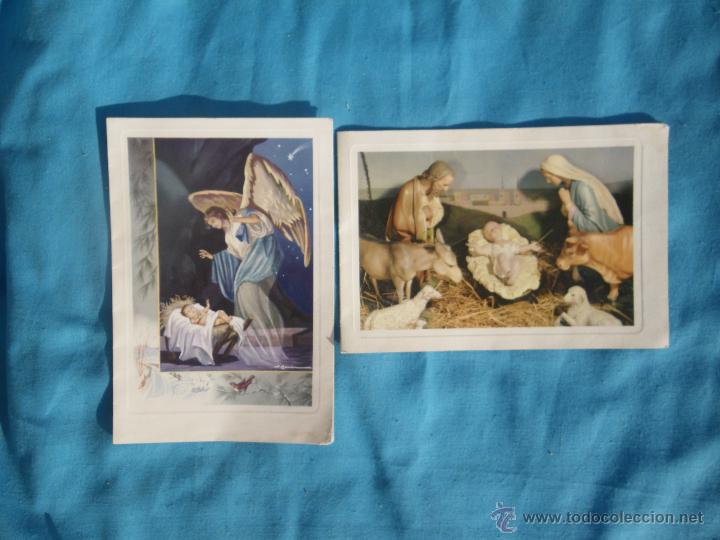 Postales: LOTE 2 POSTALES ANTIGUAS DE NAVIDAD - Foto 1