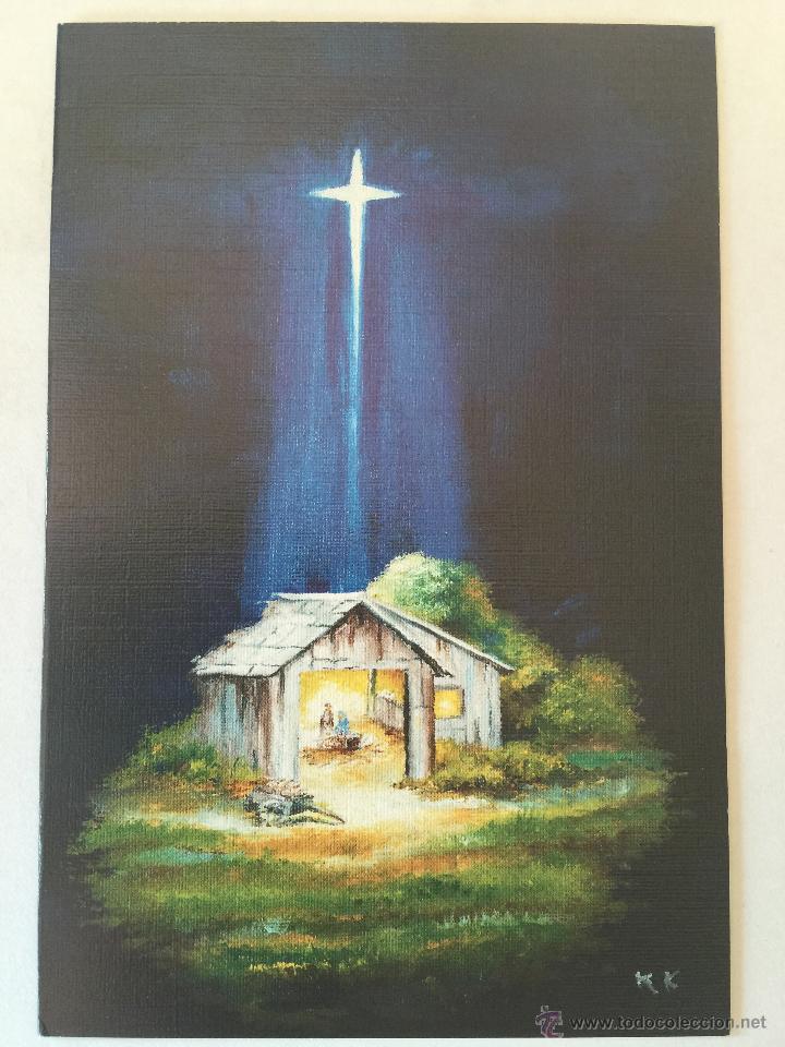 Postais: Antigua Postal de navidad. Estrella de Belen. - K. Kyriacos Kyriacou. Mide 17x11cm