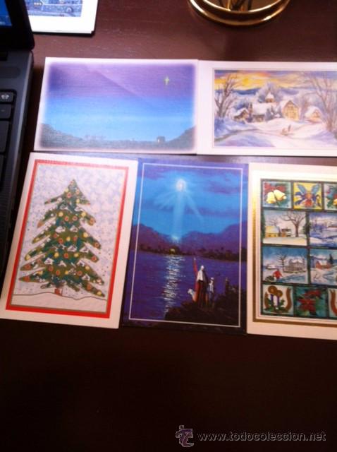 Postales: BONITO LOTE DE 15unids. de POSTALES DE NAVIDAD DISTINTO FORMATOS - Foto 2