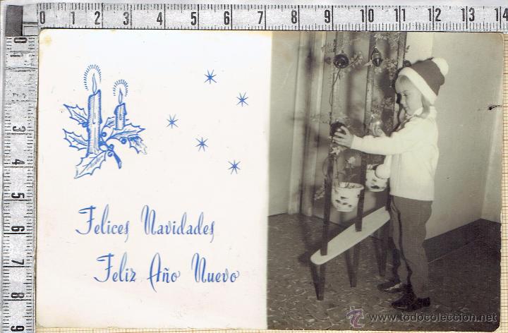Postais: FOTO NI&Ntilde;A POSTAL FELICITACI&Oacute;N FAMILIAR 1965.