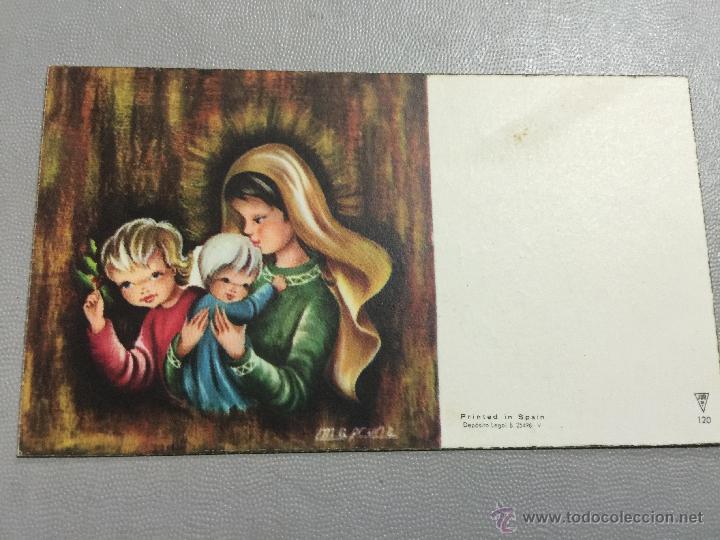 Postales: Preciosa postal de navidad. - Virgen con ni&ntilde;o Jesus - . Mide aprox 11x6cm