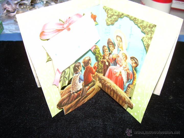 Cartes Postales: FELICITACION DE NAVIDAD CENTRO TROQUELADO - A&Ntilde;OS 60 - ESCRITA