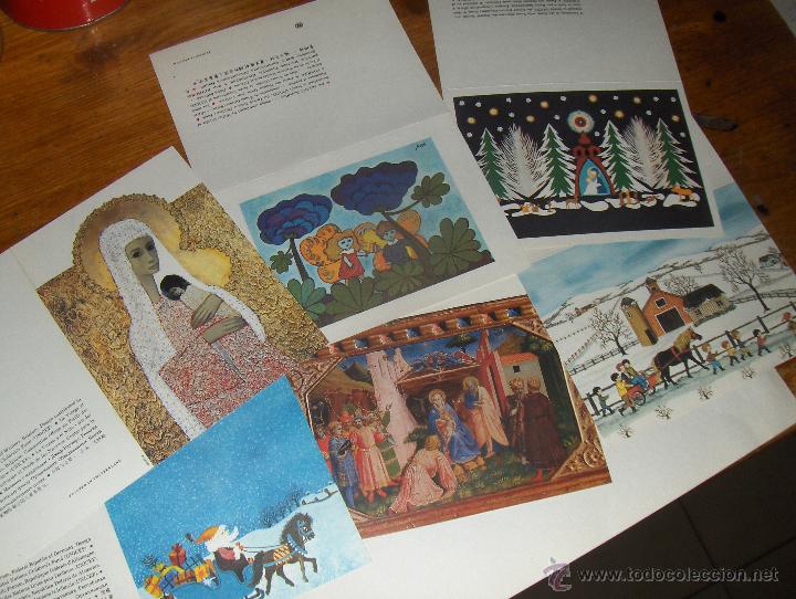 Postales: 6 POSTALES NAVIDE&Ntilde;AS DE UNICEF, USADAS. - Foto 2
