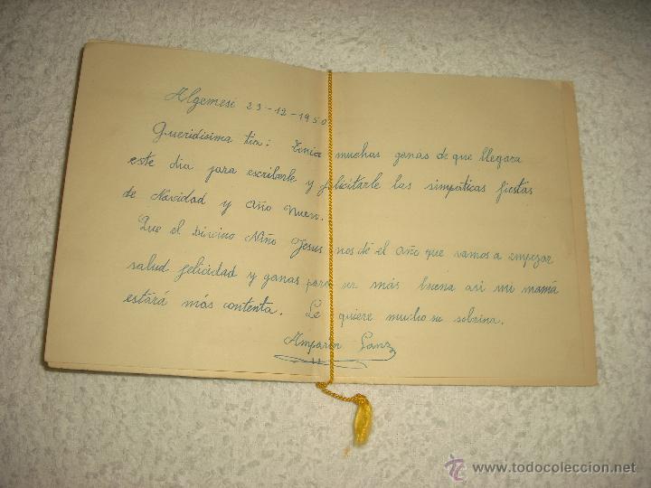 Postales: ANTIGUA POSTAL DE NAVIDAD CON ESCRITO EN EL INTERIOR - Foto 2