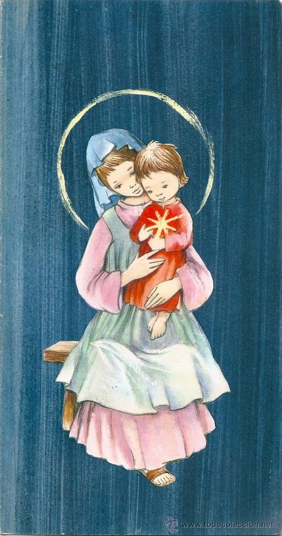 Postales: 0930K - ROSER PUIG - EDICIONES SABADELL SERIE SANTORAL 70- DIPTICA 22X11,8 CM