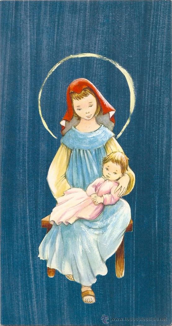 Postales: 0930K - ROSER PUIG - EDICIONES SABADELL SERIE SANTORAL 71- DIPTICA 22X11,8 CM