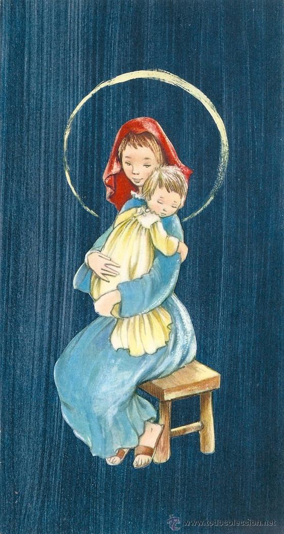 Postales: 0930K - ROSER PUIG - EDICIONES SABADELL SERIE SANTORAL 72- DIPTICA 22X11,8 CM