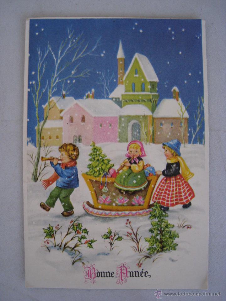 Cartes Postales: POSTAL ESCRITA NAVIDAD - BONNE ANNEE - LE SOLEIL DANS LA NUIT - BELGA.