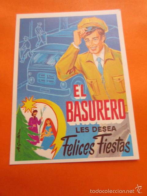 Postales: FELICITACION EL BASURERO - -  A&Ntilde;O 1976 - Foto 1