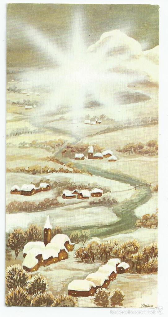 Postkarten: FELICITACION NAVIDAD *PAISAJE NEVADO CON LA ESTRELLA*
