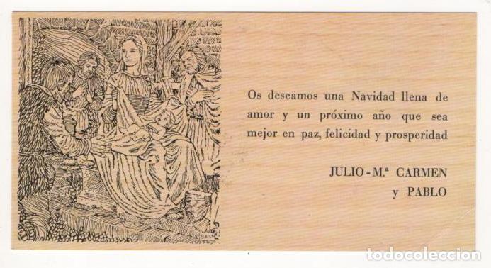 Postales: TARJETA NAVIDAD SIMPLE ESCRITA - Foto 1