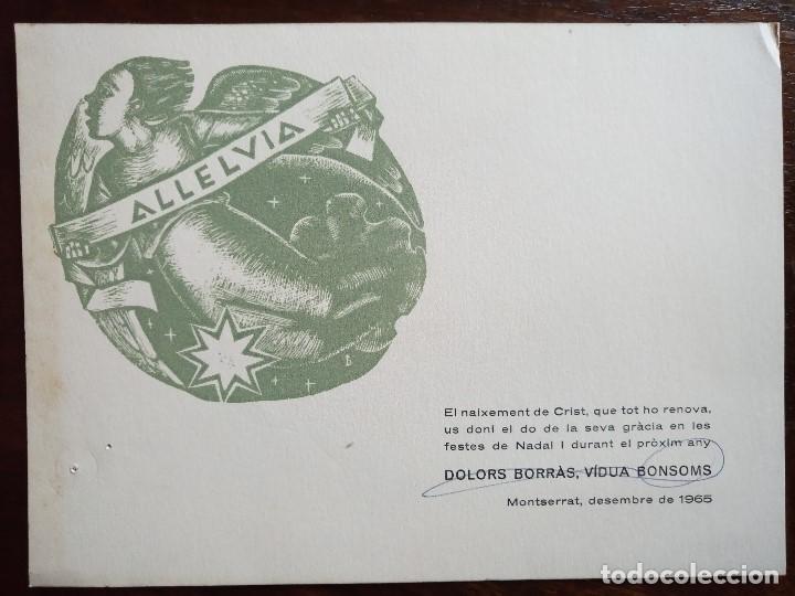 Postais: estampa felicitacion navidad aleluya 1965