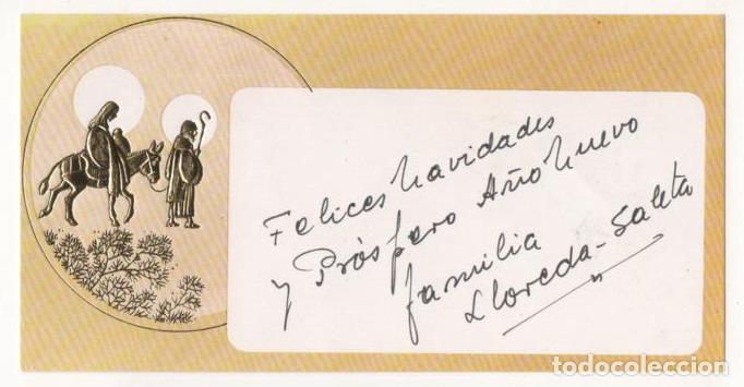 Postales: TARJETA NAVIDAD SIMPLE ESCRITA - Foto 1