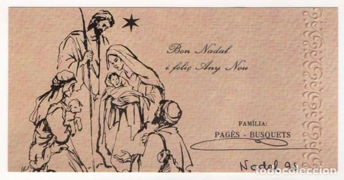 Postales: TARJETA NAVIDAD SIMPLE ESCRITA - Foto 1