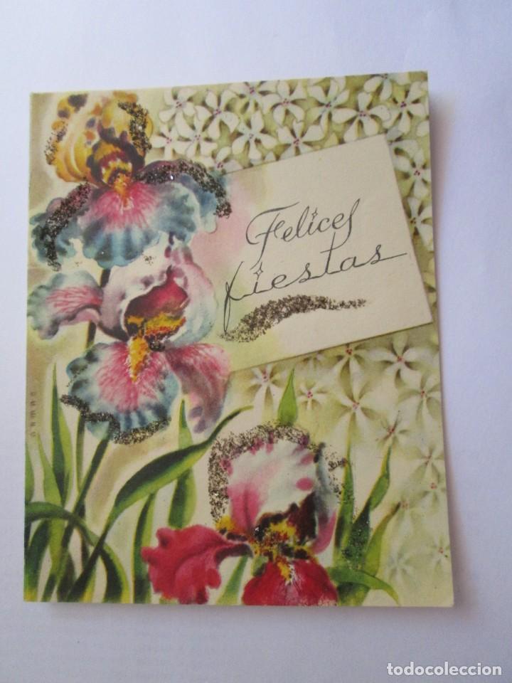 Cartoline: FELICES FIESTAS. HAPPY HOLIDAYS. BONNE F&Ecirc;TES.