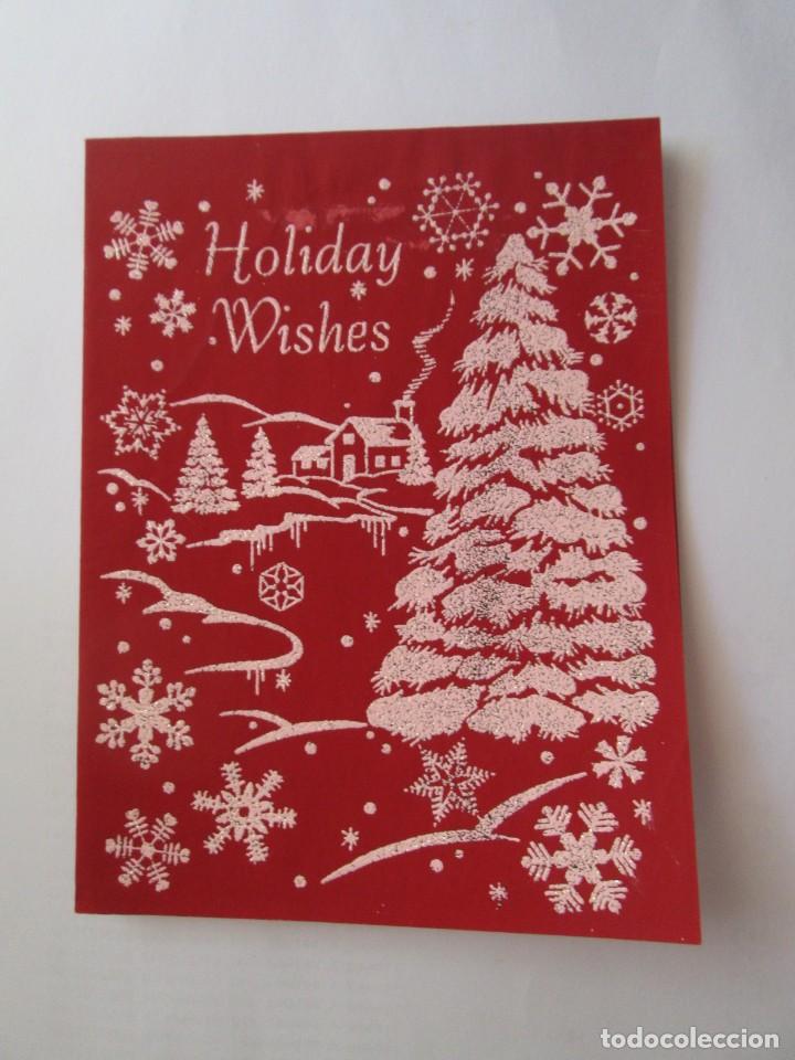 Postais: HOLIDAY WISHES. DES V&OElig;UX DE VACANCES. DESEOS DE NAVIDAD.