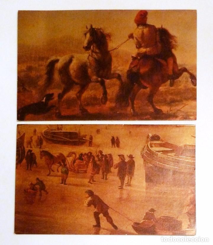 Postales: POSTAL NAVIDAD SUBI. MUSEO DEL PRADO. O-3148/2 Y O-3148/3. DIPTICOS. FORMATO 17 X 10,5 CM.